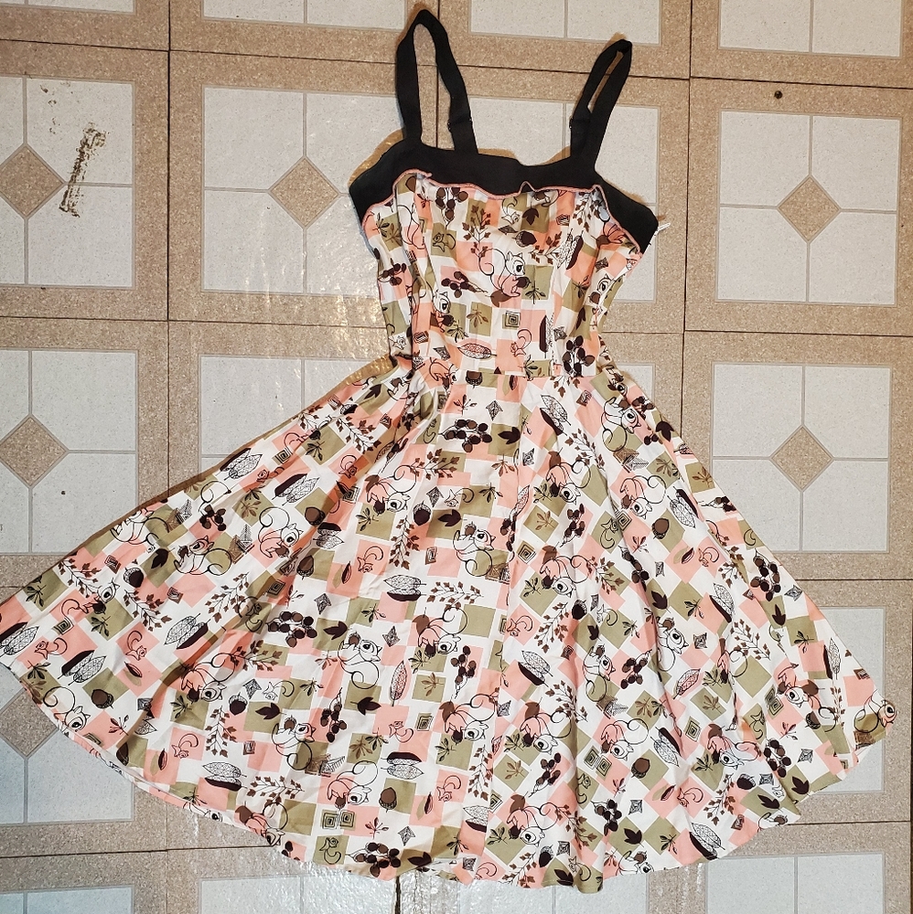 Pinup couture squirrel dress